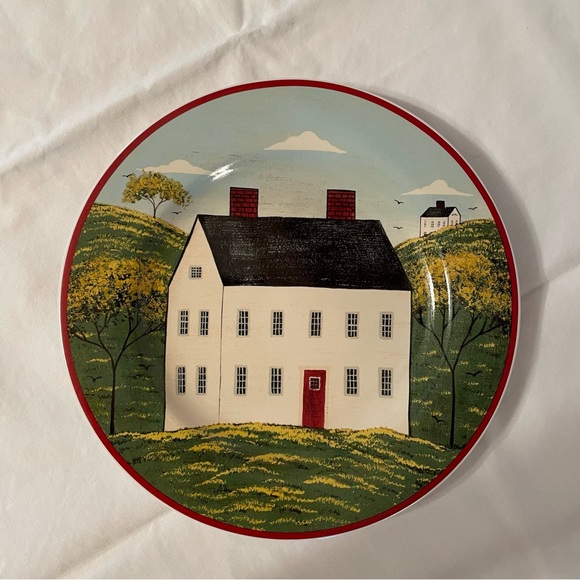 Sakura Country Life 8 1/4" Salad Plates Brandon House By Warren Kimble Set Of 2 - Picture 5 of 7